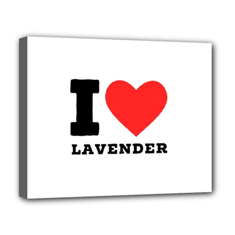 I Love Lavender Deluxe Canvas 20  X 16  (stretched) by ilovewhateva
