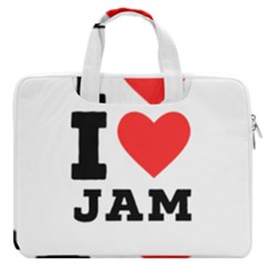 I Love Jam Macbook Pro 16  Double Pocket Laptop Bag  by ilovewhateva