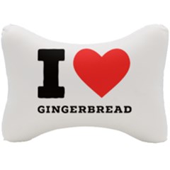I Love Gingerbread Seat Head Rest Cushion by ilovewhateva