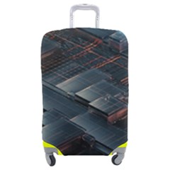 Architectural Design Abstract 3d Neon Glow Industry Luggage Cover (medium) by 99art