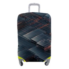 Architectural Design Abstract 3d Neon Glow Industry Luggage Cover (small) by 99art