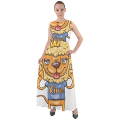 Animation-lion-animals-king-cool Chiffon Mesh Boho Maxi Dress by 99art