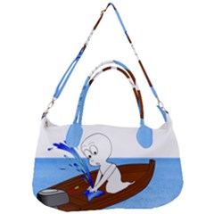 Spirit-boat-funny-comic-graphic Removable Strap Handbag by 99art