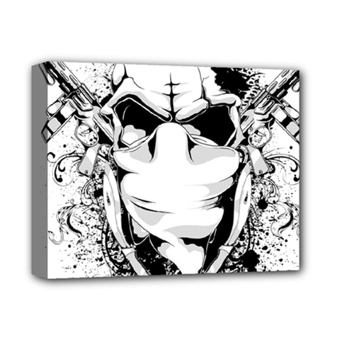 Graphic-design-vector-skull Deluxe Canvas 14  X 11  (stretched) by 99art