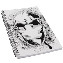 Graphic-design-vector-skull 5 5  X 8 5  Notebook by 99art