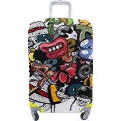 Mural Graffiti Paint Luggage Cover (large) by 99art