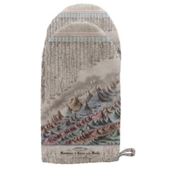 Mountain View Mountain Top Infographics Map Microwave Oven Glove by B30l