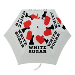 I Love White Sugar Mini Folding Umbrellas by ilovewhateva