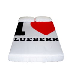 I Love Blueberry  Fitted Sheet (full/ Double Size) by ilovewhateva