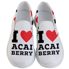 I Love Acai Berry Men s Lightweight Slip Ons by ilovewhateva