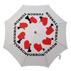 I Love Turron  Hook Handle Umbrellas (small) by ilovewhateva