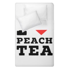 I Love Peach Tea Duvet Cover Double Side (single Size) by ilovewhateva