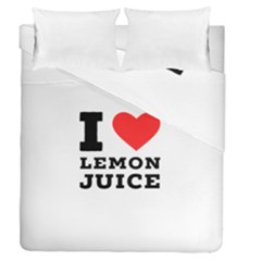 I Love Lemon Juice Duvet Cover Double Side (queen Size) by ilovewhateva
