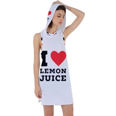 I Love Lemon Juice Racer Back Hoodie Dress by ilovewhateva