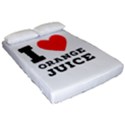 I love orange juice Fitted Sheet (California King Size) View2