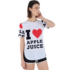 I Love Apple Juice Perpetual Short Sleeve T-shirt by ilovewhateva