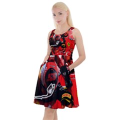 Carlos Sainz Knee Length Skater Dress With Pockets by Boster123