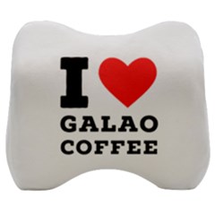 I Love Galao Coffee Velour Head Support Cushion by ilovewhateva