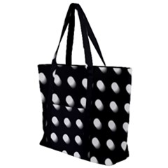 Background Dots Circles Graphic Zip Up Canvas Bag by Ndabl3x