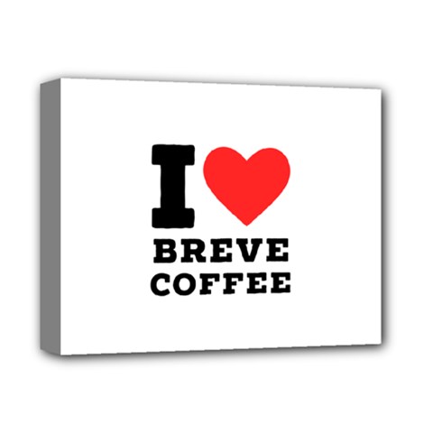 I Love Breve Coffee Deluxe Canvas 14  X 11  (stretched) by ilovewhateva
