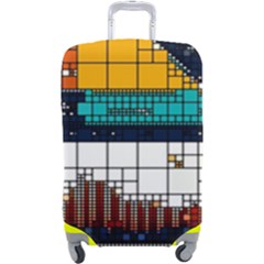 Abstract Statistic Rectangle Classification Luggage Cover (large) by Wav3s