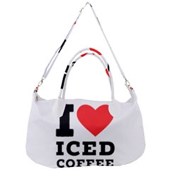 I Love Iced Coffee Removable Strap Handbag by ilovewhateva