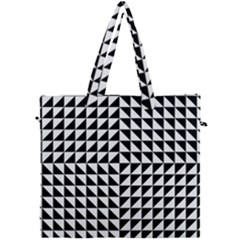 Optical Illusion Black Canvas Travel Bag by Ndabl3x