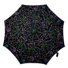 Math-linear-mathematics-education-circle-background Hook Handle Umbrellas (medium) by Vaneshart