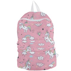 Cute-unicorn-seamless-pattern Foldable Lightweight Backpack by Vaneshart