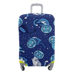 Cat Spacesuit Space Suit Astronaut Pattern Luggage Cover (small) by Wav3s