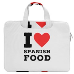 I Love Spanish Food Macbook Pro 16  Double Pocket Laptop Bag  by ilovewhateva
