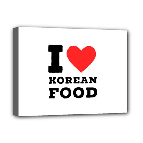 I Love Korean Food Deluxe Canvas 16  X 12  (stretched)  by ilovewhateva