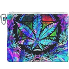 Cannabis Psychedelic Canvas Cosmetic Bag (xxxl) by Cowasu