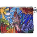 Beauty Stained Glass Castle Building Canvas Cosmetic Bag (XXXL) View2