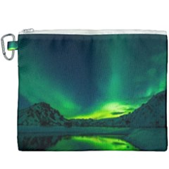 Iceland Aurora Borealis Canvas Cosmetic Bag (xxxl) by Cowasu