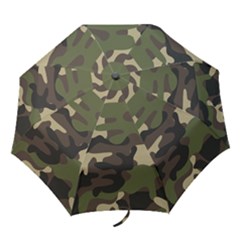 Texture Military Camouflage Repeats Seamless Army Green Hunting Folding Umbrellas by Cowasu