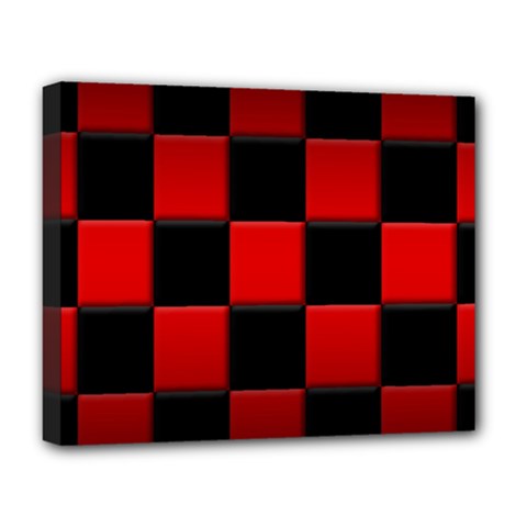 Black And Red Backgrounds- Deluxe Canvas 20  X 16  (stretched) by Amaryn4rt