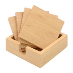 Ackground Leaves Desktop Bamboo Coaster Set by Amaryn4rt