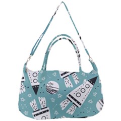 Cute-seamless-pattern-with-rocket-planets-stars Removable Strap Handbag by uniart180623