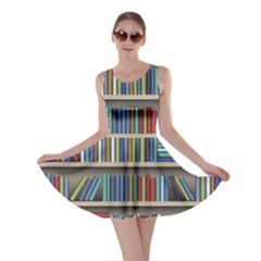 Bookshelf Skater Dress by uniart180623