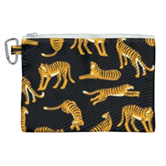 Seamless-exotic-pattern-with-tigers Canvas Cosmetic Bag (xl) by uniart180623