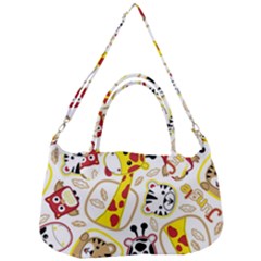 Vector-seamless-pattern-nice-animals-cartoon Removable Strap Handbag by uniart180623