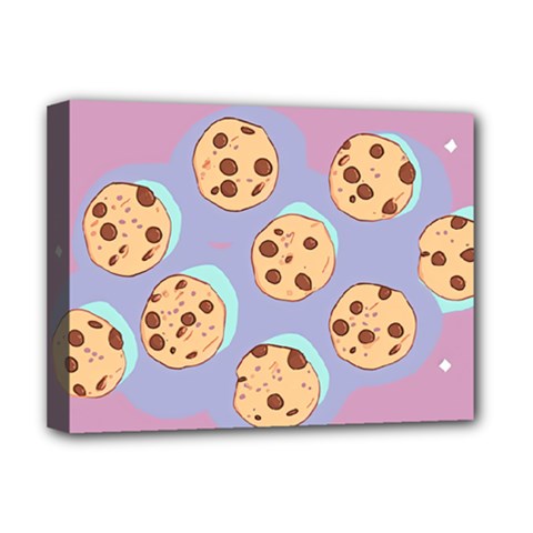 Cookies Chocolate Chips Chocolate Cookies Sweets Deluxe Canvas 16  X 12  (stretched)  by uniart180623