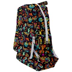 Cartoon Monster Pattern Abstract Background Travelers  Backpack by uniart180623
