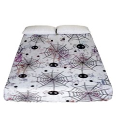 Creepy Spider Fitted Sheet (california King Size) by uniart180623