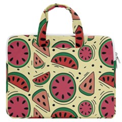Watermelon Pattern Slices Fruit Macbook Pro 16  Double Pocket Laptop Bag  by uniart180623