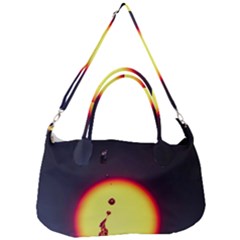 High Speed Waterdrop Drops Water Removable Strap Handbag by uniart180623