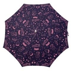 Various Cute Girly Stuff Seamless Pattern Straight Umbrellas by Simbadda
