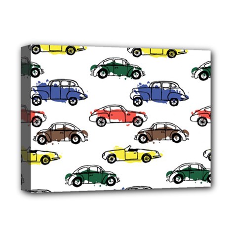 Cars Pattern Deluxe Canvas 16  X 12  (stretched)  by Simbadda