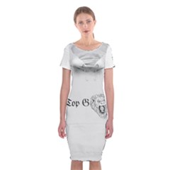 (2)dx Hoodie  Classic Short Sleeve Midi Dress by Alldesigners